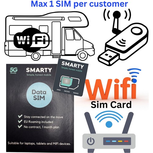 Smarty sim card for 4g - 1,